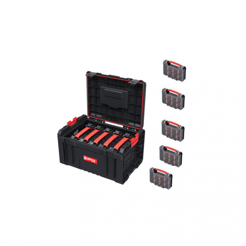 Ящик для інструментів QBRICK SYSTEM PRO TOOLBOX + 5 штук органайзерів PRO ORGANIZER MULTI-Z257776PG003