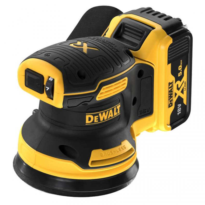 Шліфмашина ексцентрикова акумуляторна безщіткова DeWALT DCW210P2-DCW210P2