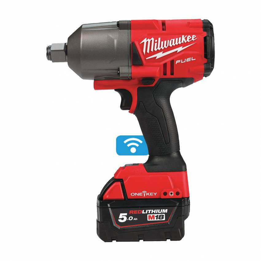 Гайкокрут акумуляторний 3/4" MILWAUKEE, M18 ONEFHIWF34-502X, 2034Нм (зарядний пристрій, 2 акум.X 5Ач, HDкейс)-4933459730