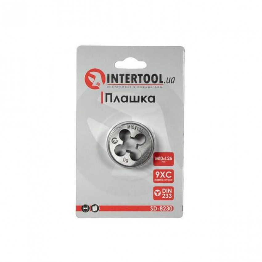 Плашка M10x1,25 мм INTERTOOL SD-8230-SD-8230