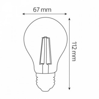 Світлодіодна лампа FILAMENT GLOBE-10 10W Е27 4200К