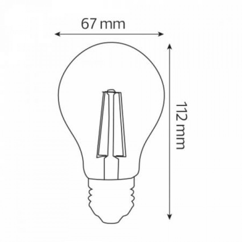 Світлодіодна лампа FILAMENT GLOBE-10 10W Е27 4200К-001-015-0010-030