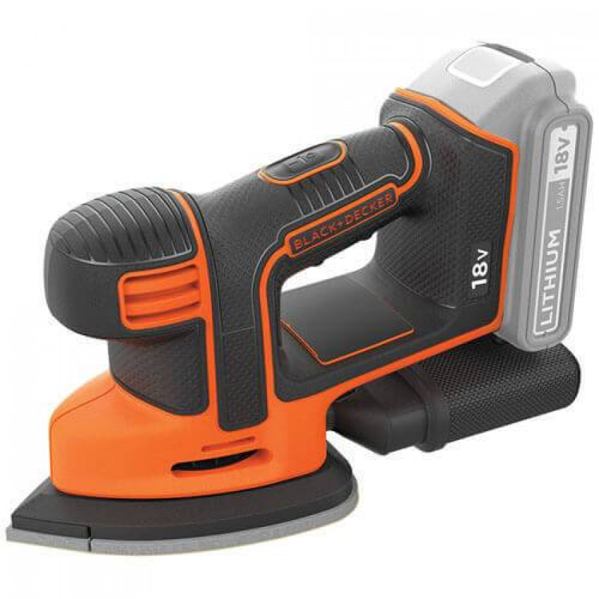 Шліфмашина вібраційна акумуляторна BLACK DECKER BDCDS18N-BDCDS18N