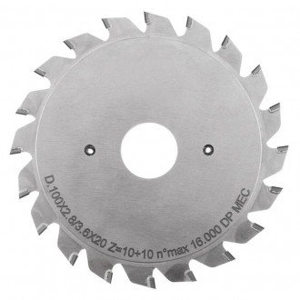 DSC.Підрізна пила D=100 F= 20 Z= 10+10 K=2,8-3,6 P=2,2 H=4-[articul]