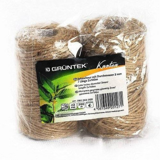 Шпагат джутовий Gruntek Jute twine 2 мм 100м 2 шт.-[articul]