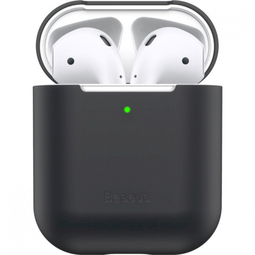 Чохол Baseus для навушників AirPods Чорний (WIAPPOD-BZ01)-