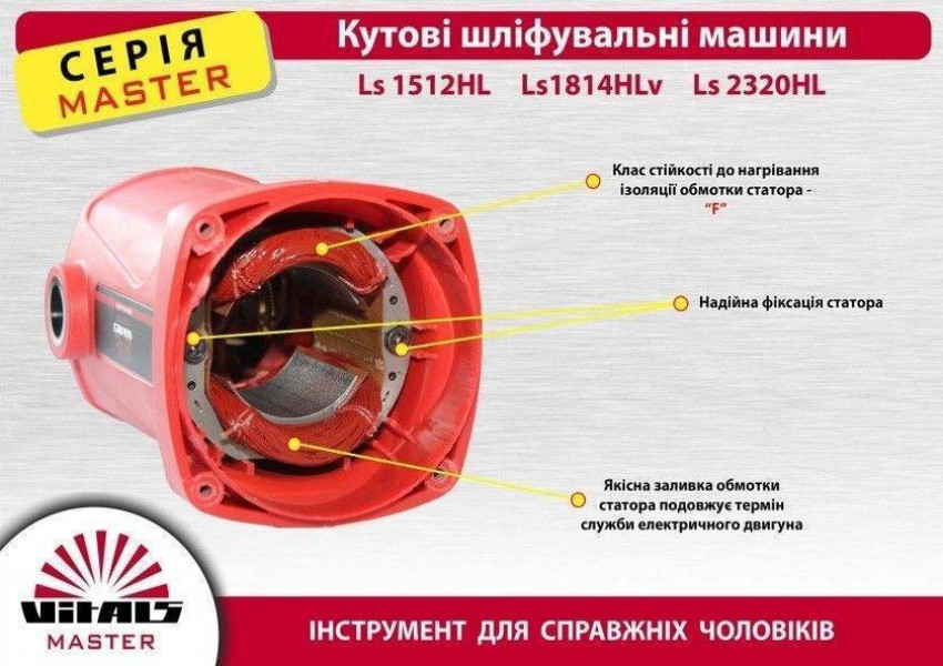 Болгарка VITALS Master Ls 2320HL | 230 мм-46021