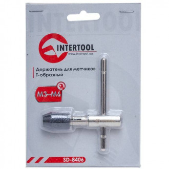 Тримач для мітчиків Т-подібний M3 - M6 INTERTOOL SD-8406