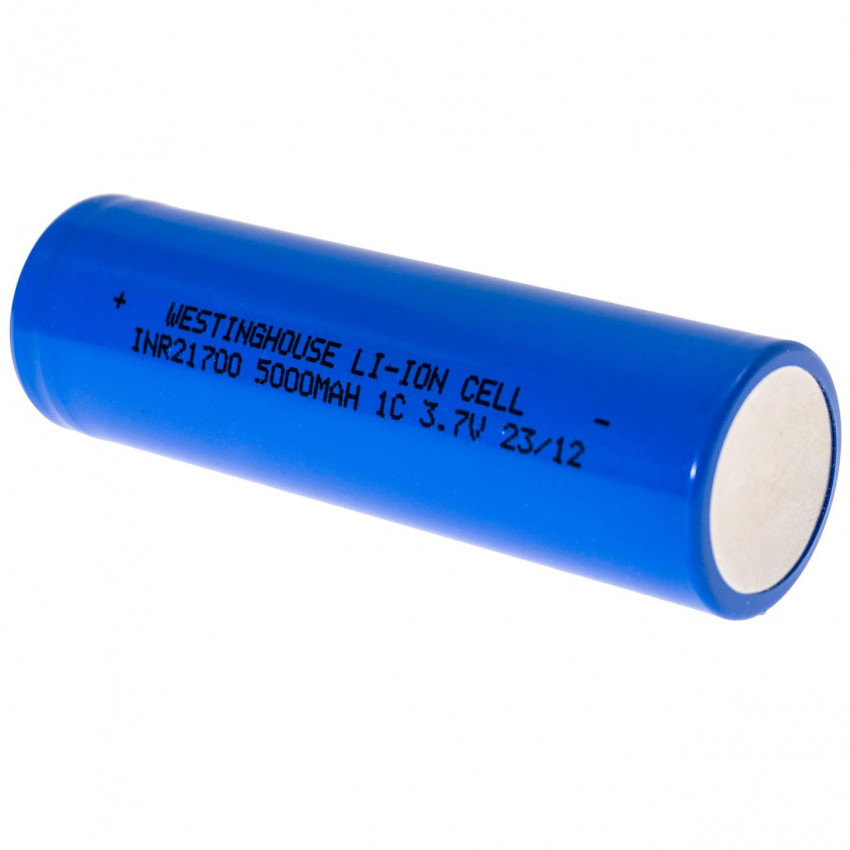 Акумулятор літій-іонний Westinghouse Li-ion INR21700, 3.7V, 5000mAh, 1С, 1шт-INR21700-5000