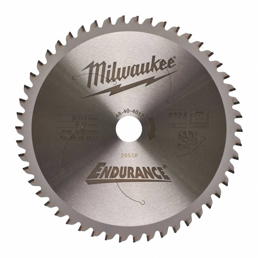 Диск пильний по металу MILWAUKEE, Ø165х15, 87/1, 6мм, 48 зуб.-48404015