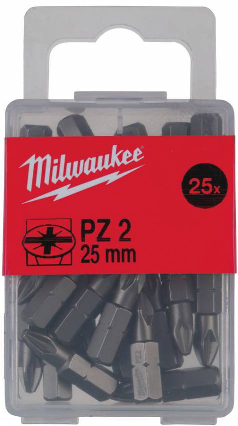 BITA MILWAUKEE, PZ2, 25 мм, (25 шт.)-4932399590