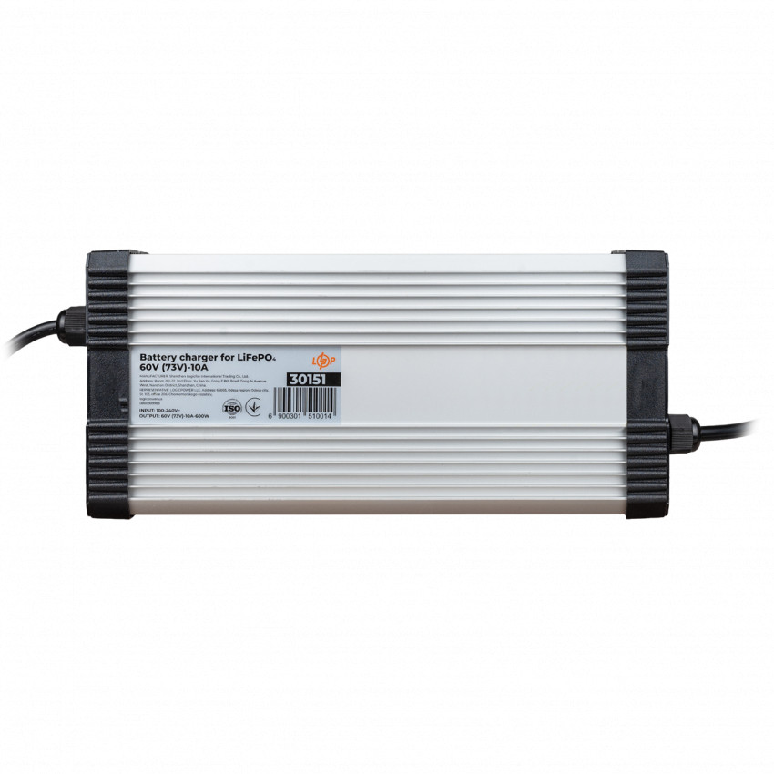 Зарядний пристрій для акумуляторів LiFePO4 60V (73V)-10A-600W-