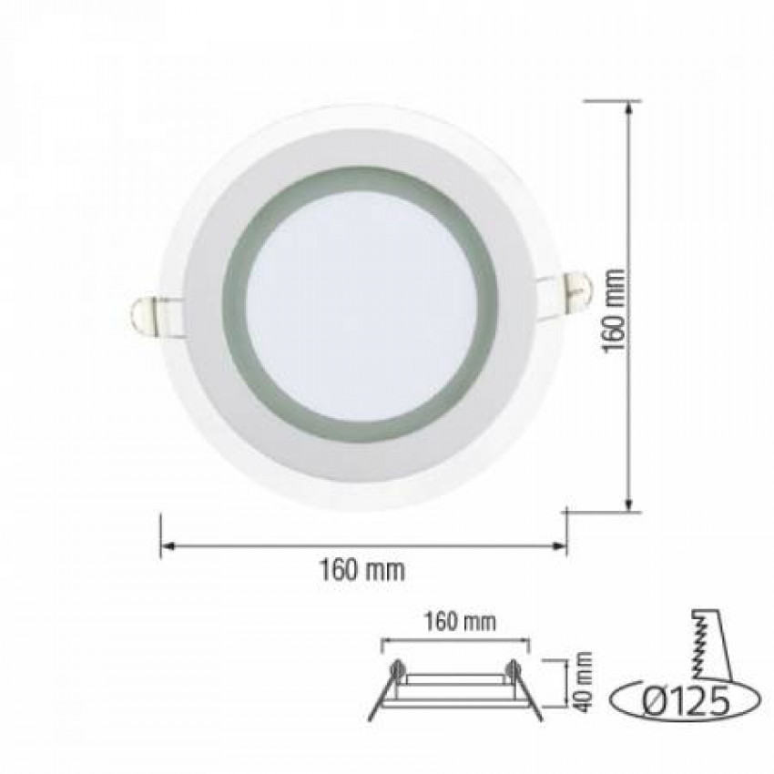 Світлодіодний світильник CLARA-12 12W 6400К-016-016-0012-010