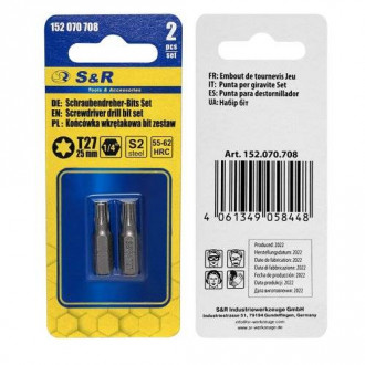 Біти S&amp;R Torx27 x 25 мм 2 шт