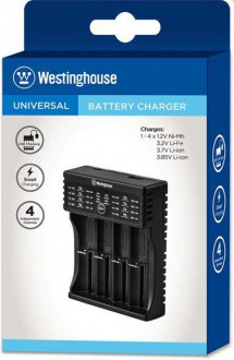 Зарядний пристрій Westinghouse WBC-011-CB для 4-х акумуляторів з функцією Power Bank