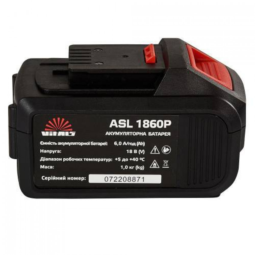 Батарея акумуляторна Vitals AB 1860 SmartLine-174615