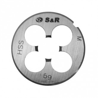 Плашка S &amp; R М6 х 1,0 мм-[articul]