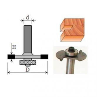 Фреза Кромкова фальцева №1023 (D33, h5, L50) 18-030-050-[articul]