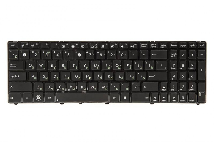 Клавіатура для ноутбука ASUS K50, K50A, K50I чорний, чорний кадр-KB311286