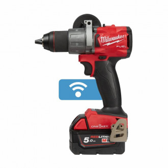 Дриль-шуруповерт акумуляторний MILWAUKEE, M18 ONEDD2-502X, 135Нм (заряд.пр., 2акум. Х5Ач, HDкейс)-[articul]