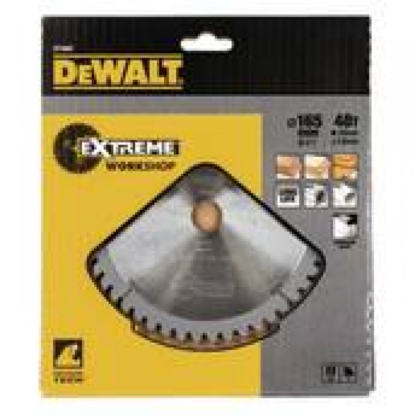 Диск пильний 165 мм 20 мм 48 EXTREME WORKSHOP DeWALT DT4087-DT4087