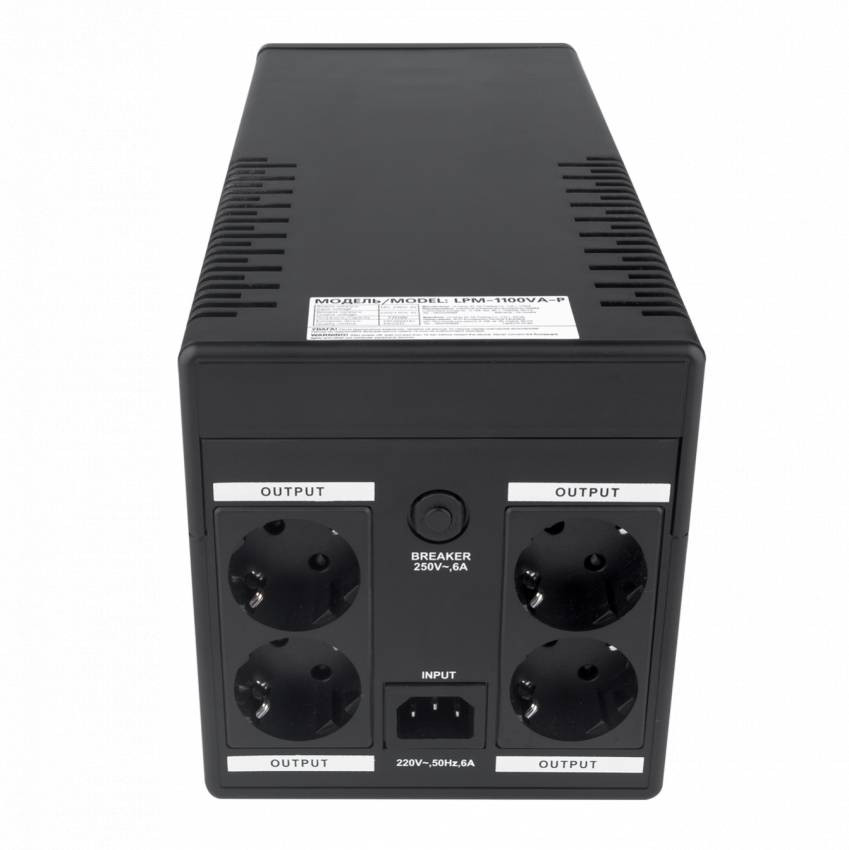 Лінійно-інтерактивне ДБЖ LPM-1100VA-P (770Вт)-