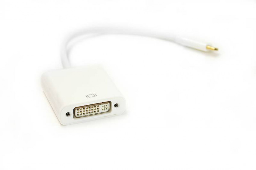 Кабель PowerPlant USB Type-C – DVI, 15 см-DV00DV4063