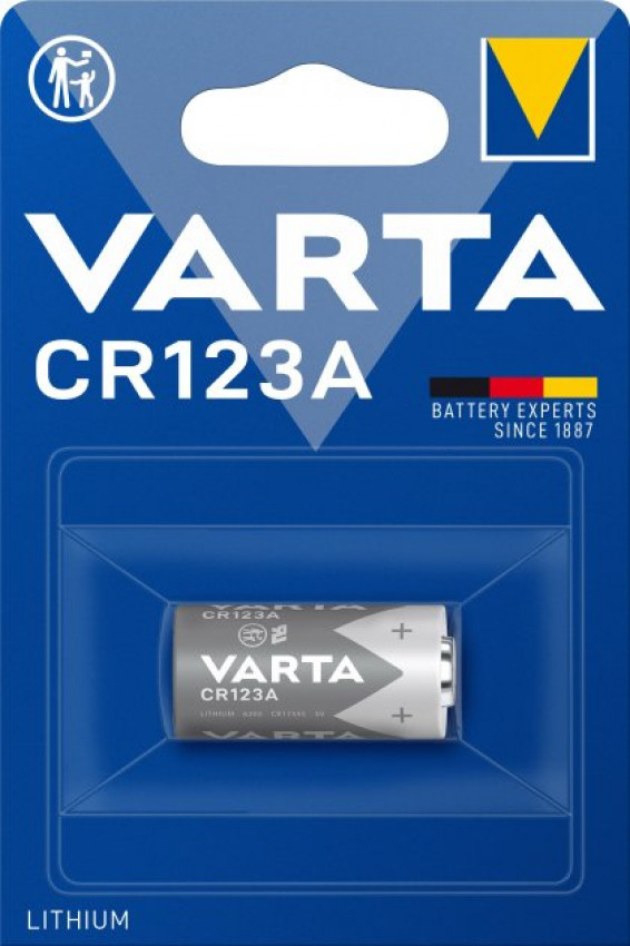 Батарейка Varta CR 123A BLI 1 Lithium-VAR-CR123