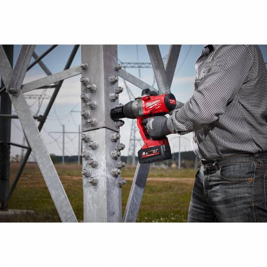 Гайковерт акумуляторний 1" MILWAUKEE, M18 ONEFHIWF1-802X, 2400Нм (зарядний пристрій, 2 акум.Х 8Ач, HDкейс)-4933459733