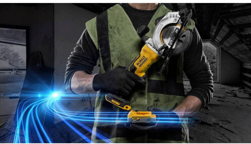 Пила дискова акумуляторна безщіткова компактна DeWALT DCS571E1T-DCS571E1T