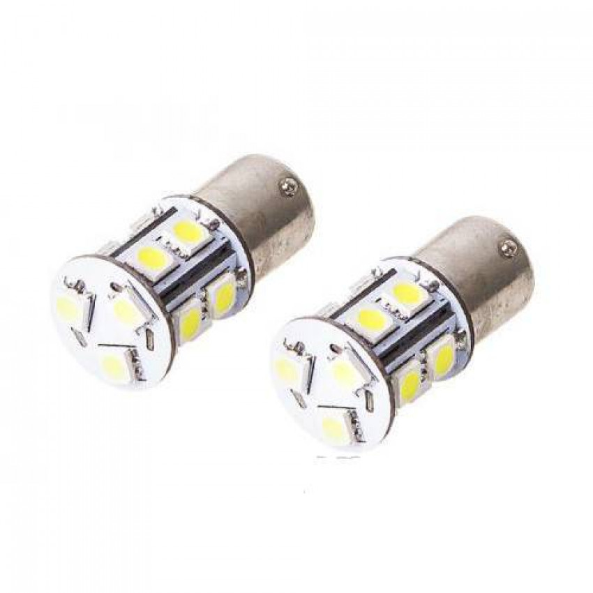 Лампи PULSO/габаритні/LED S25/BAU15s/13 SMD-5050/12v/White/поворот/1 конт.-LP-25133 (15/15