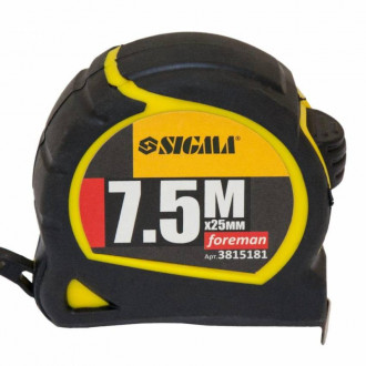 Рулетка Foreman 7,5 м * 25 мм Sigma (3815181)