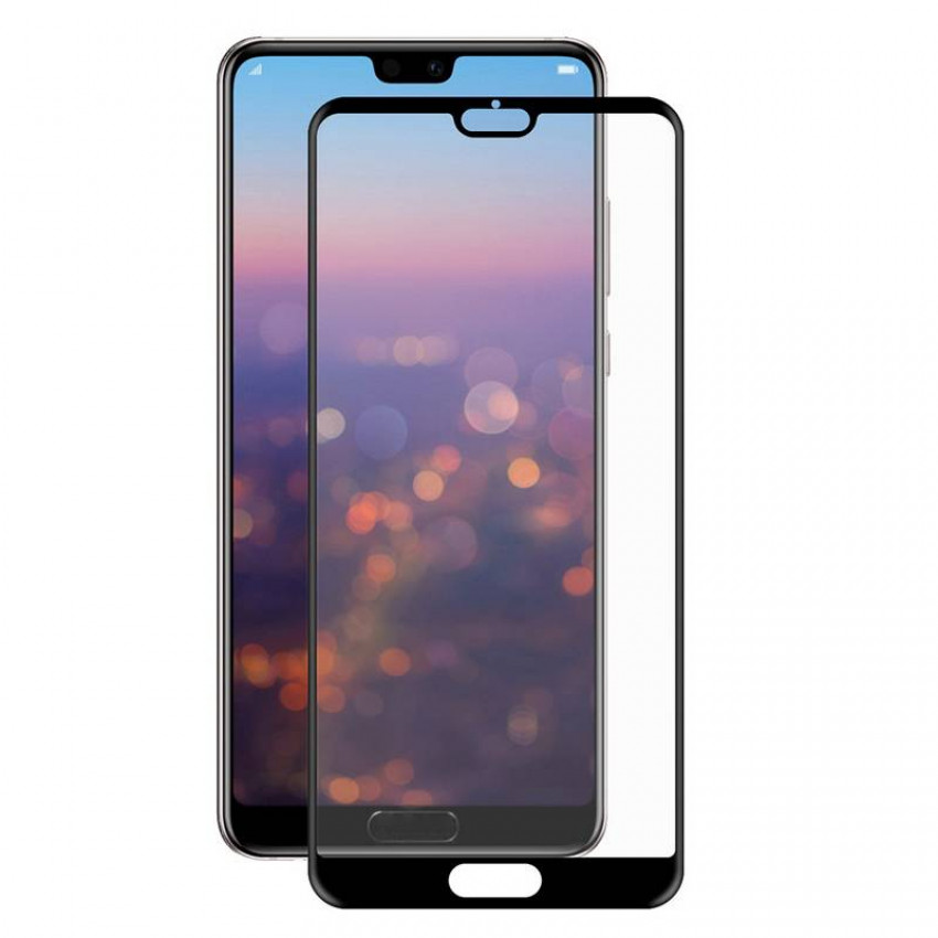 Захисне скло Full screen PowerPlant для Huawei P20, Black-GL604944