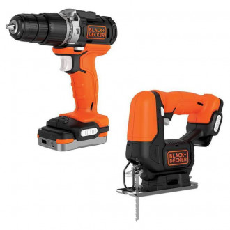 Набір із двох інструментів BLACK DECKER BDCK122S1S