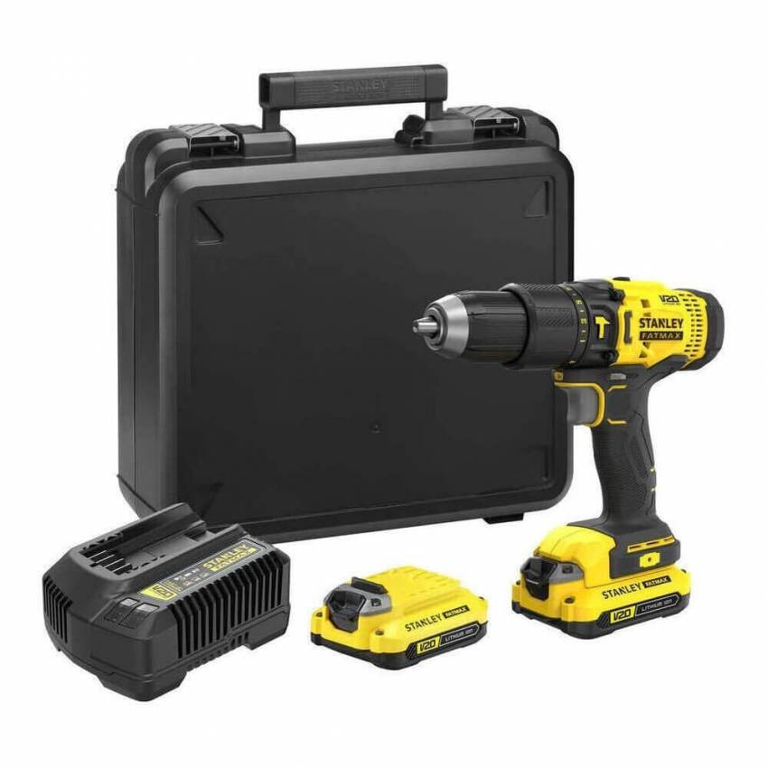 Дриль-шурупокрут ударний акумуляторний STANLEY FATMAX SFMCD711C2K-SFMCD711C2K