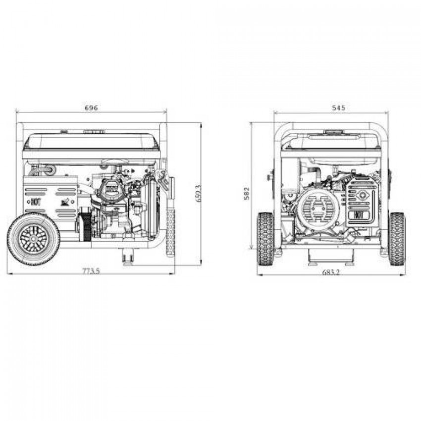 Генератор бензиновий GENERGY TURBO 7000 7 кВт-240049090