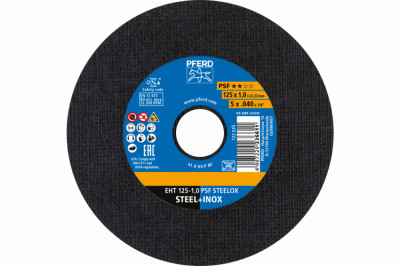 Круг відрізний 125*1*22 PSF STEELOX нерж./сталь-[articul]