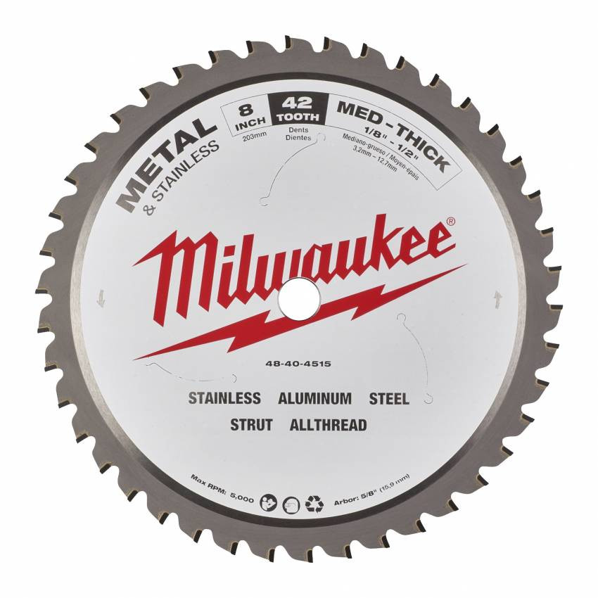 Диск пильний по металу MILWAUKEE, Ø165х15, 87/1, 6мм, 48 зуб.-48404015