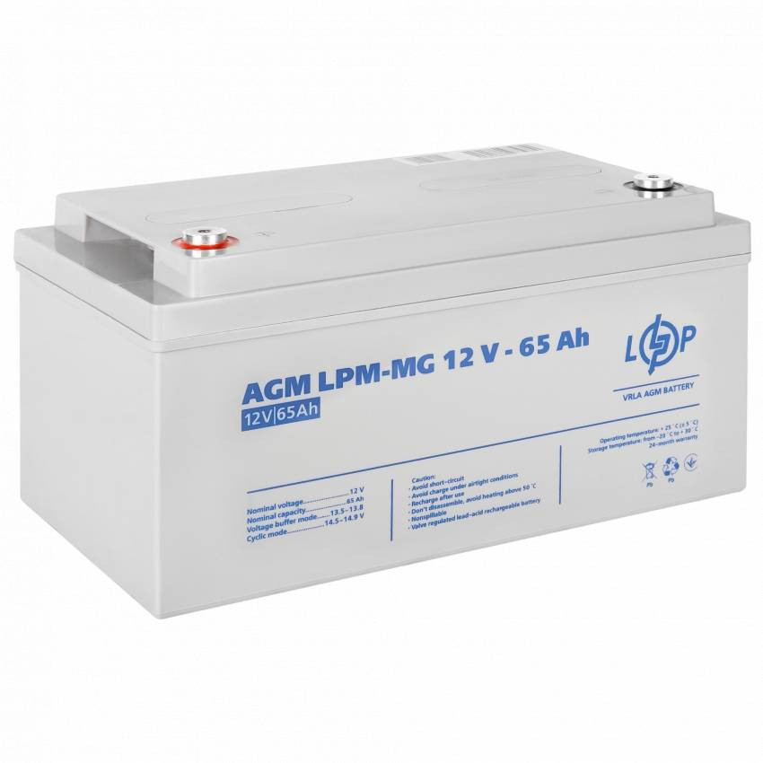 Акумулятор мультигелевий LPM-MG 12V - 65 Ah-LP3872