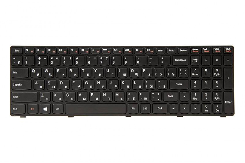 Клавіатура для ноутбука IBM/LENOVO IdeaPad G500, G505 чорний, чорний кадр-KB311552