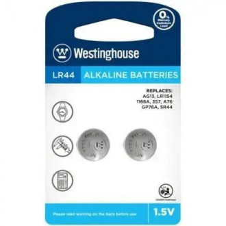 Батарейка Westinghouse Alkaline G13/ 357/ LR44 1.5V (2шт)-[articul]