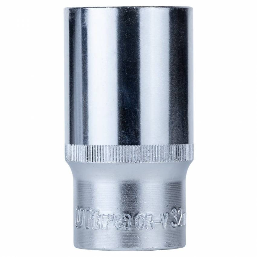 Насадка шестигранна довга 1/2" 32мм CrV ULTRA (6072322)-6072322