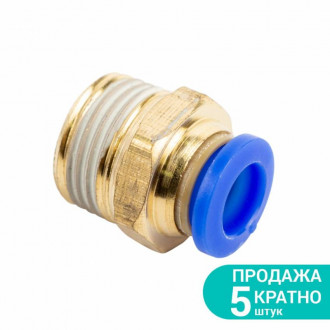 Штуцер цанговий (прямий) Ø8*8мм МТ 3/8&quot; Sigma (7026901)