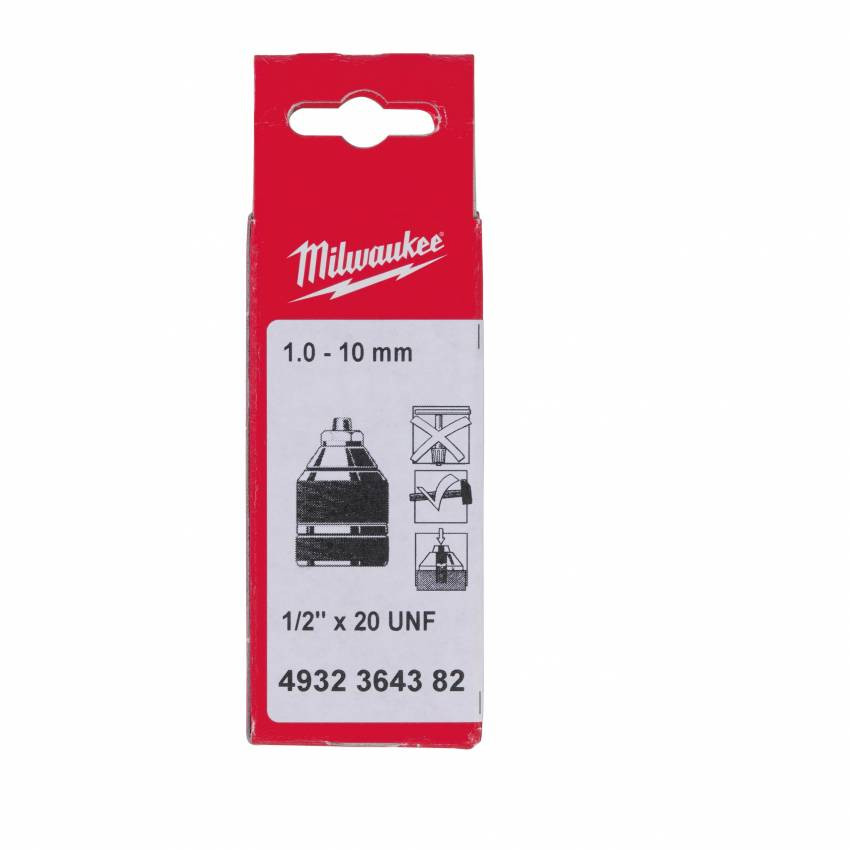 Патрон безключовий з запобіжним гвинтом MILWAUKEE 1-10 1/2"х20-4932364382