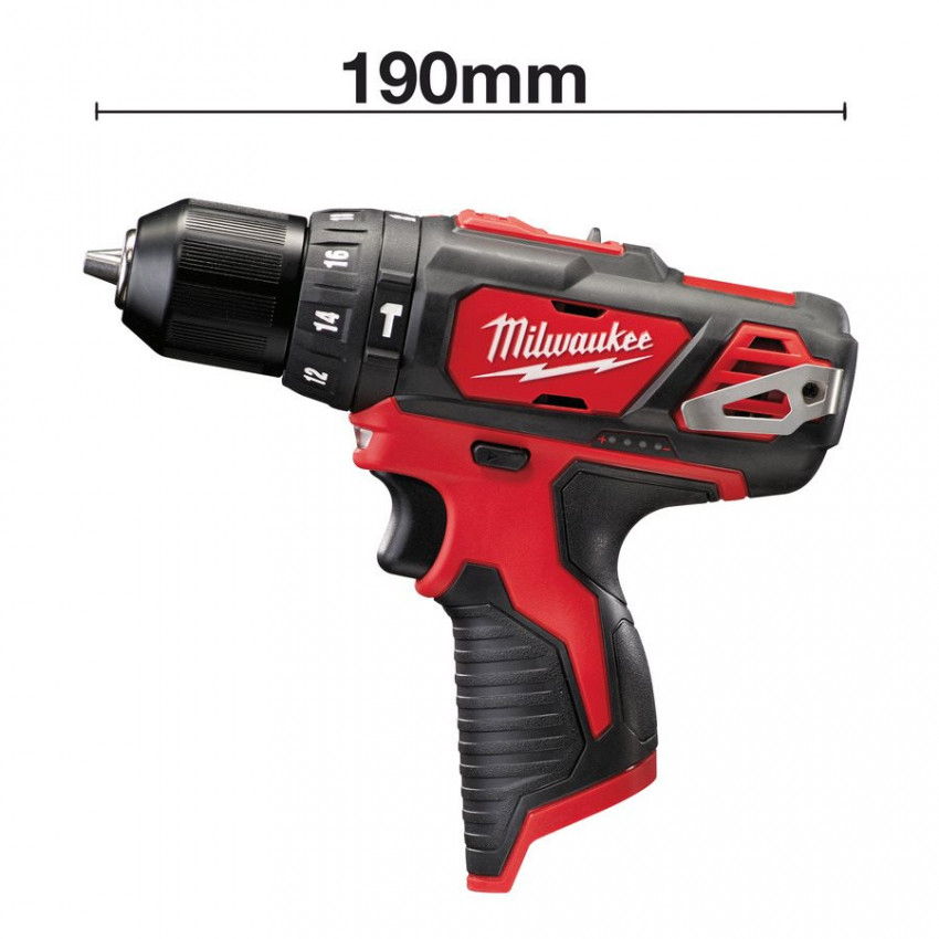 Аккумуляторная дрель-шуруповерт, крут. мом. 38 Нм, MILWAUKEE M12 BPD-402C 4933441935-4933441935