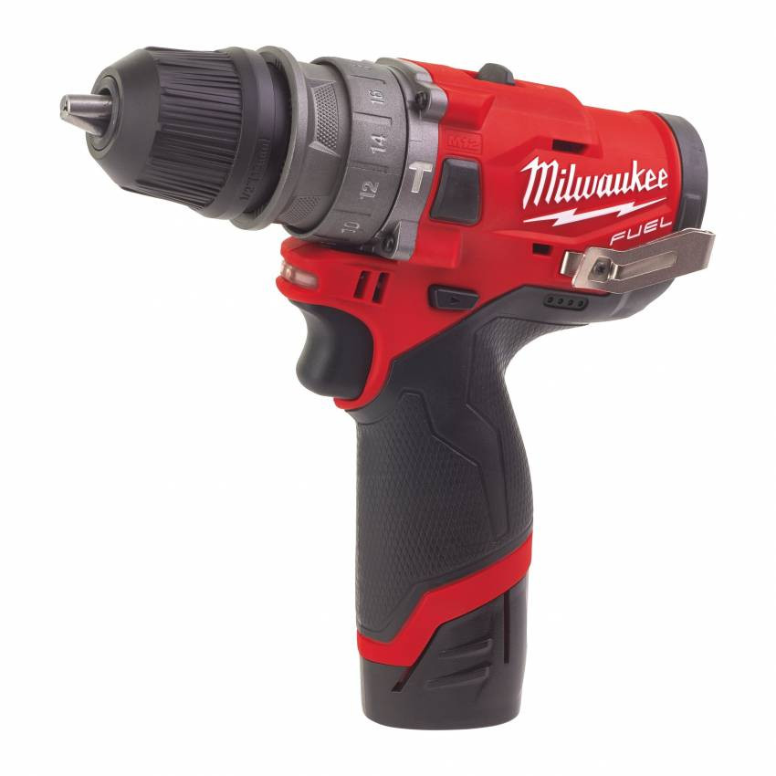 Дриль-шуруповерт із ударом акумуляторний MILWAUKEE, M12 FPDX-0, 37Нм; патрон FIXTEC-4933464135