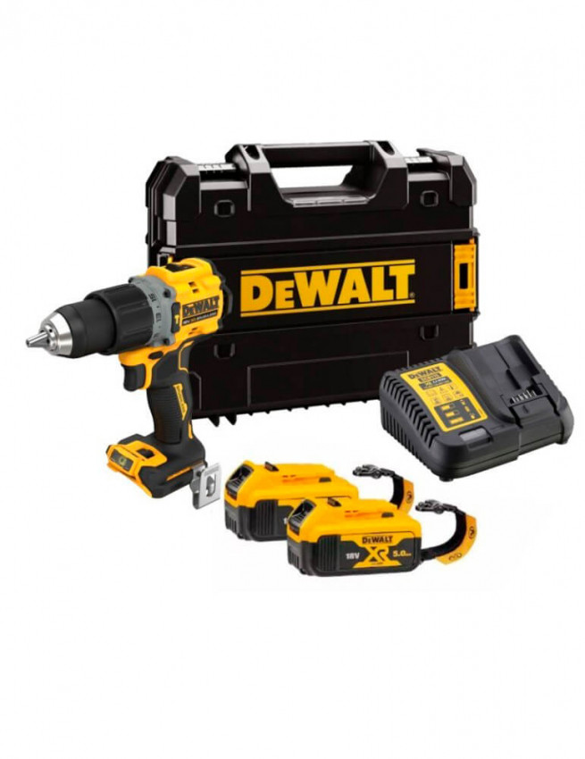 Дриль-шурупокрут акумуляторний безщітковий ударний DeWALT DCD805P2LRT-DCD805P2LRT