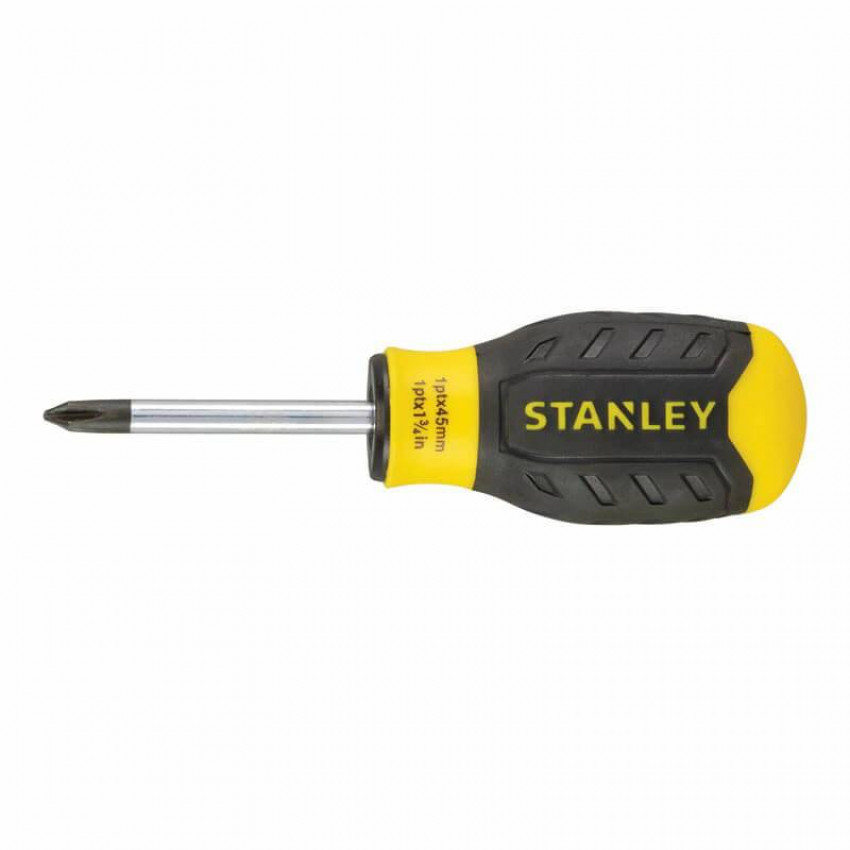 Викрутка Cushion Grip під шліць Ph1 із довжиною жала 45 мм STANLEY 0-64-931-0-64-931