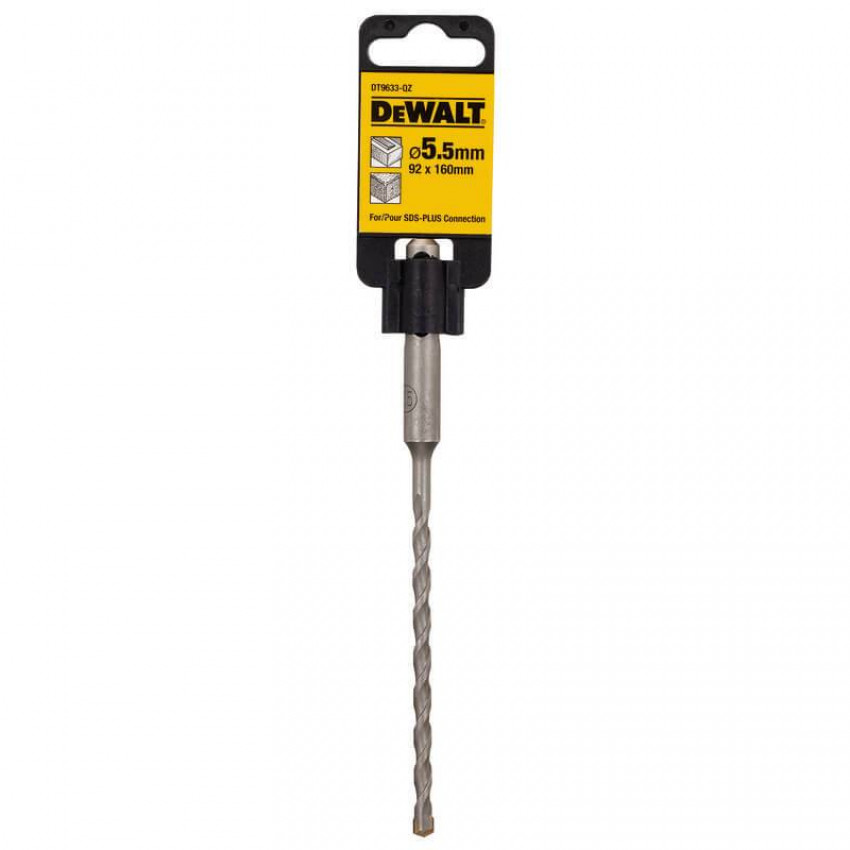 Бур DeWALT "SDS-Plus",  5.5 x92x160мм DT9633-DT9633