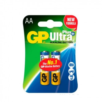 Батарейка GP ULTRA + ALKALINE 1,5V 15AUPHM-2UE2,LR6,AA блістер-[articul]